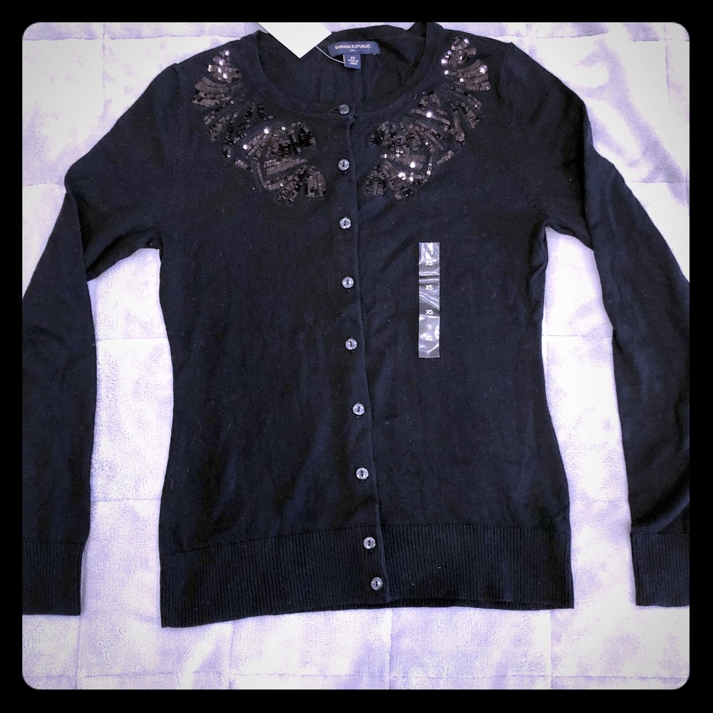 Banana Republic sequin cardigan